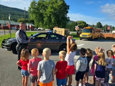 Trooper educates Wingate students  on life as a police officer